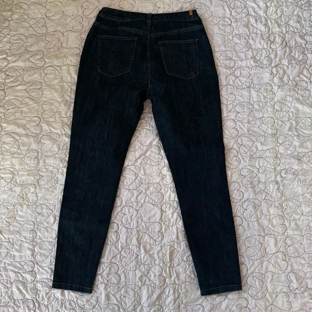 QOR Performance Denim Jean – Size 28x29 | Dark Wash | High Rise Skinny | Elaster - Picture 4 of 7